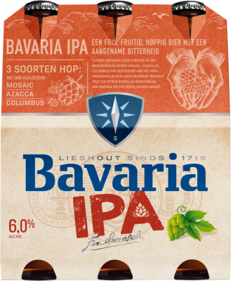 Bavaria IPA sixpack met flesjes van 30cl Bavaria IPA sixpack met flesjes van 30cl